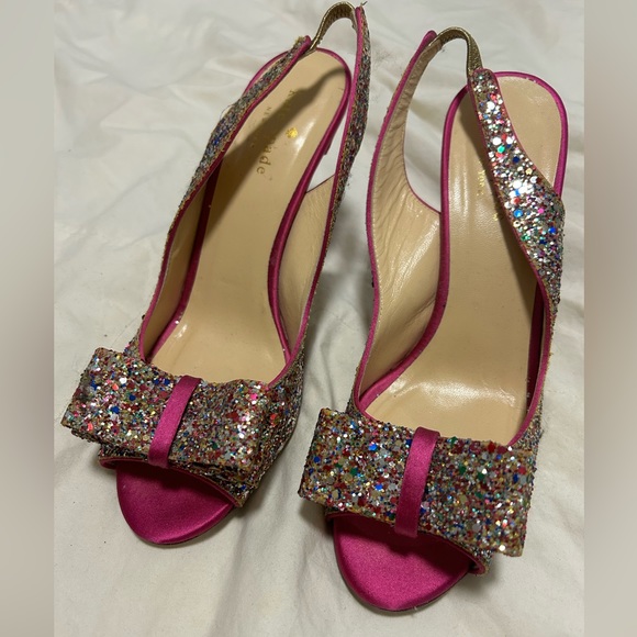 Kate spade glitter heels. - Picture 3 of 6